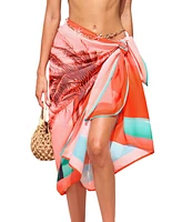 Cupshe Women's Classic Tie Tropical Cover-Up Sarong