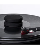 Fluance HiFi Vinyl Record Weight Stabilizer High Mass 760 gram Steel Lp Disc Turntable Accessory with Protective Velvet Pad for Vibration Damping (RW0