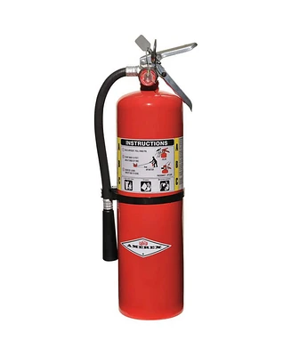 Amerex B456 Abc Dry Chemical Fire Extinguisher with Aluminum Valve, 10 lb