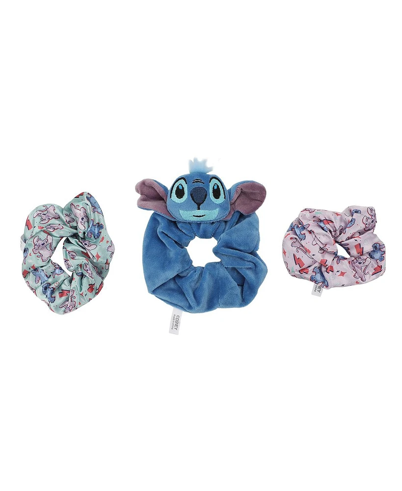 Disney Stitch & Angel 3-Piece Scrunchie Set