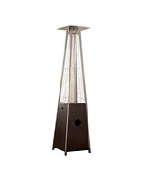 41000 Btu Steel Propane Triangular Pyramid Standing Patio Heater