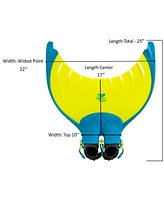 Kids Mermaid Linden Monofin, easily propels and glides through the water