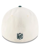 New Era Men's Cream/Green Philadelphia Eagles 2025 Nfl Draft 39THIRTY Flex Hat