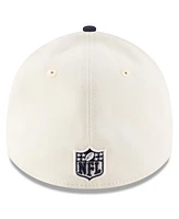 New Era Men's Cream/Navy Chicago Bears 2025 Nfl Draft 39THIRTY Flex Hat