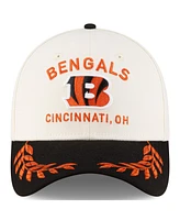 New Era Men's Cream/Black Cincinnati Bengals 2025 Nfl Draft 39THIRTY Flex Hat