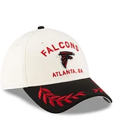 New Era Men's Cream/Black Atlanta Falcons 2025 Nfl Draft 39THIRTY Flex Hat