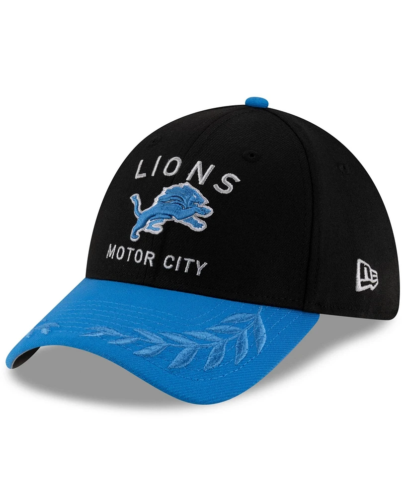 New Era Men's /Blue Detroit Lions 2025 Nfl Draft 39THIRTY Flex Hat