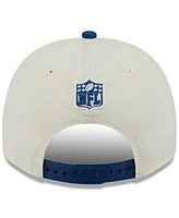 New Era Men's Cream/Royal Indianapolis Colts 2025 Nfl Draft A-Frame 9FIFTY Snapback Hat