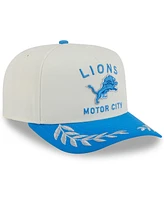 New Era Men's Cream/Blue Detroit Lions 2025 Nfl Draft A-Frame 9FIFTY Snapback Hat