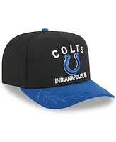 New Era Men's Black/Royal Indianapolis Colts 2025 Nfl Draft A-Frame 9FIFTY Snapback Hat