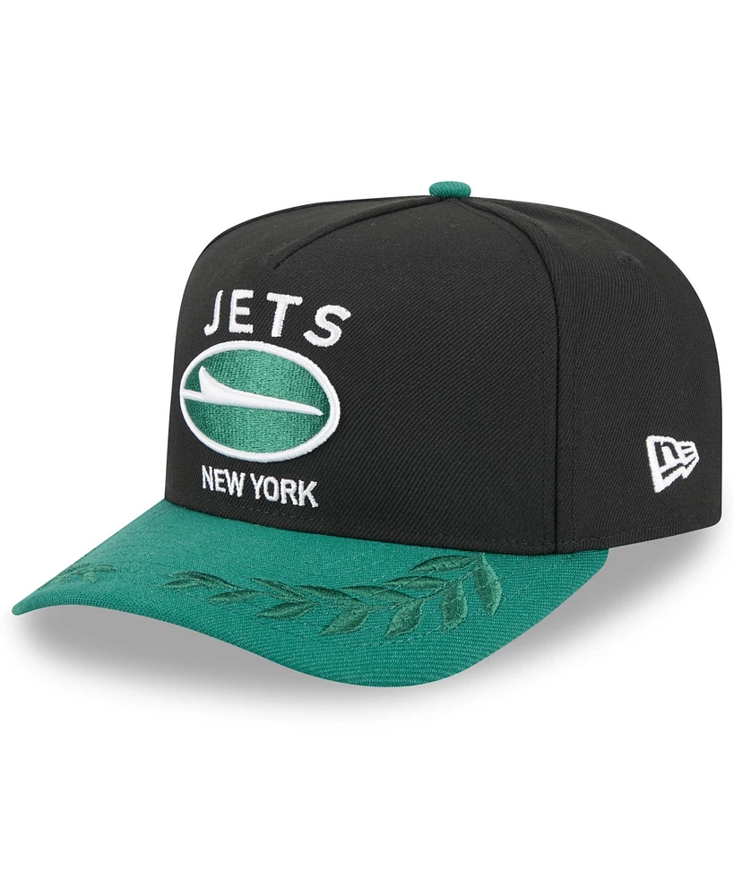 New Era Men's /Green New York Jets 2025 Nfl Draft A-Frame 9FIFTY Snapback Hat