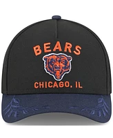 New Era Men's Black/Navy Chicago Bears 2025 Nfl Draft 9FORTY A-Frame M-Crown Adjustable Hat