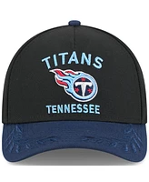 New Era Men's Black/Navy Tennessee Titans 2025 Nfl Draft 9FORTY A-Frame M-Crown Adjustable Hat