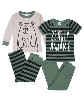 Gerber Baby Boys Snug Fit Cotton Pajama Set, 4-Piece