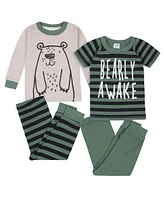Gerber Baby Boys Snug Fit Cotton Pajama Set, 4-Piece