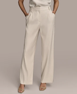 Donna Karan New York Women's Pleated Wide-Leg Pants