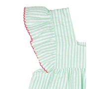 Rare Editions Baby Girls Cherry Seersucker Dress