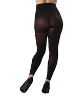 MeMoi Women's Completely Opaque 80 Denier Control Top Footless Tights Mo-343