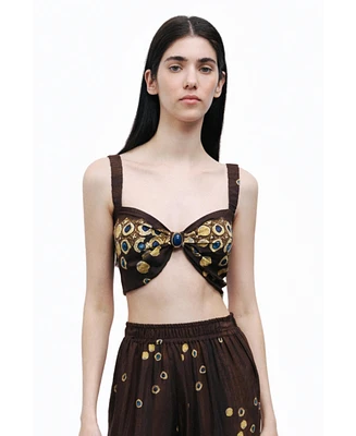 Nocturne Women's Accessory Detailed Crop Top