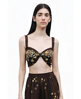 Nocturne Women's Accessory Detailed Crop Top