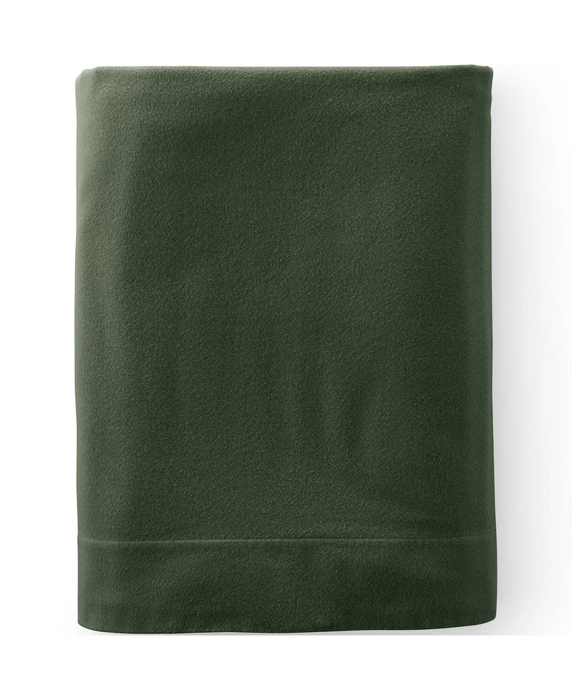 Lands' End Comfy Super Soft Cotton Flannel Flat Bed Sheet - 5oz