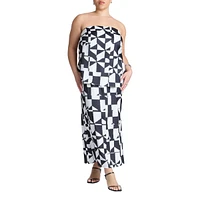 Eloquii Plus Satin Maxi Skirt