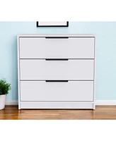 Three-Drawer Dresser for Bedroom Storage and Organization