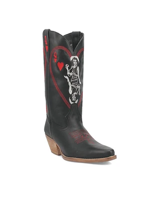 Dingo Women's Queen A Hearts Leather Boots