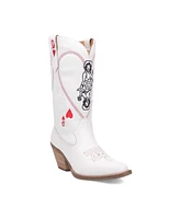 Dingo Women's Queen A Hearts Leather Boots