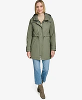 Andrew Marc Women's Ryder Rain Shell Zip-Up Parka