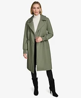Andrew Marc Women's Finley Rain Shell Hooded Trench