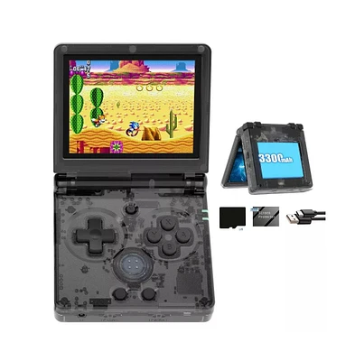 RG35XXSP Flip Portable Retro Handheld Game Console, 3.5 Inch Ips Screen Linux System with 128G Tf Card 5G WiFi Bluetooth Hdmi