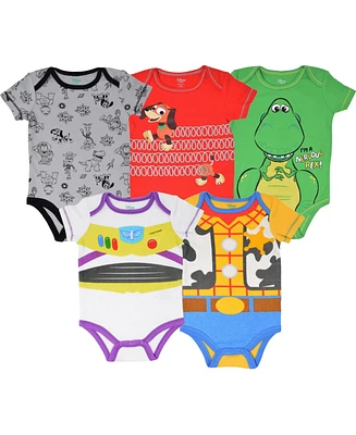Toy Story Baby Boys 5 Pack Bodysuits