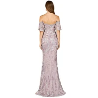 Lara Women's Off Shoulder Mermaid Lace Gown