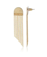 Jessica Simpson Gold-Tone Fringe Dangle Earrings