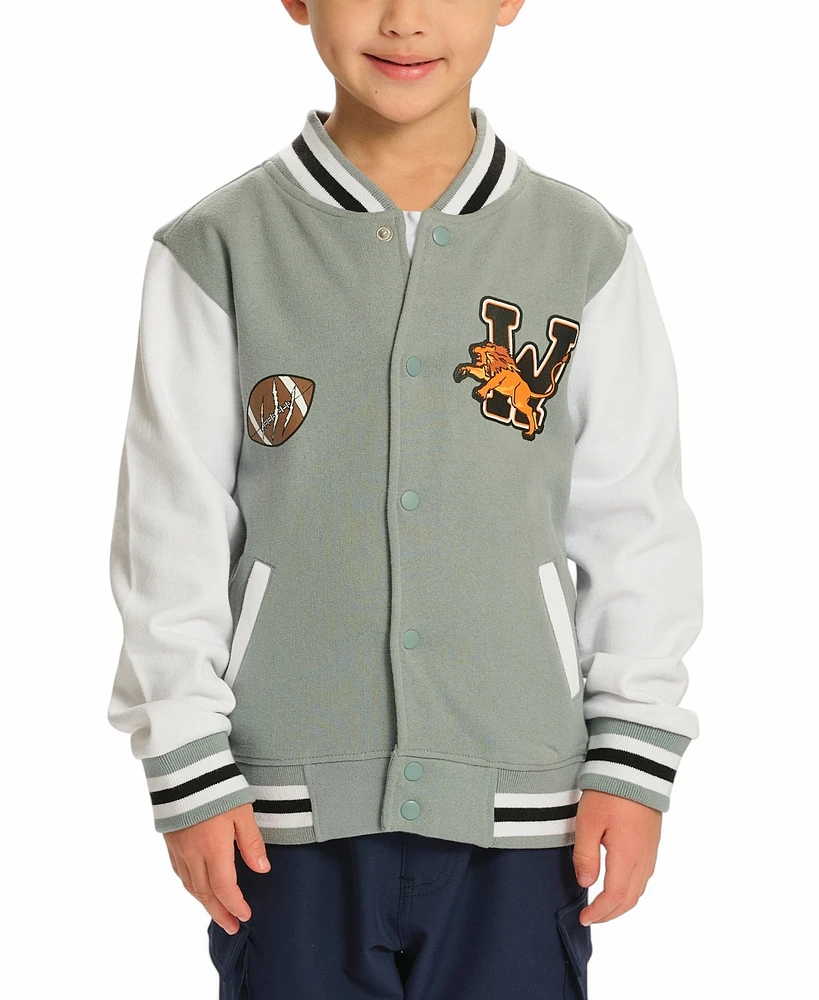 Sovereign Code Toddler Boys Blocked Varsity Jacket