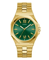 Guess Men's Analog Gold-Tone Stainless Steel Watch, 42mm
