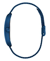 Guess Men's Analog Blue Mesh Watch, 34mm