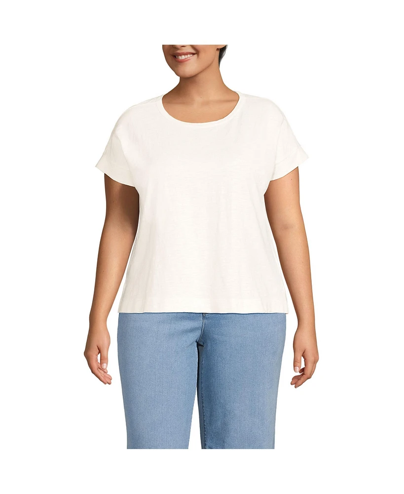 Lands' End Plus Slub T-Shirt