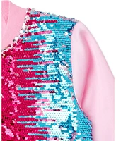 JoJo Siwa Girls Sequin Zip Up Bomber Jacket