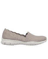 Skechers Women's Max Cushioning Seager - Stat Slip-On Wide Width Casual Sneakers from Finish Line