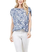 Fever Women's Scoop Neck Sleeveless Top