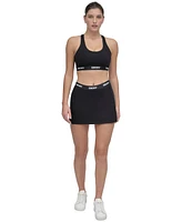 Dkny Sport Women's Logo-Band Scoop-Neck Racerback Sports Bra