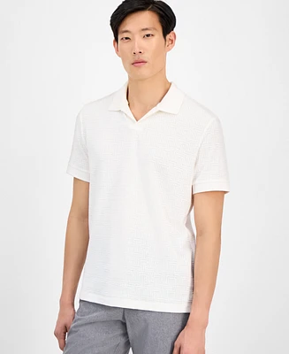 Alfani Men's Geo-Pattern Polo Shirt, Exclusively at Macy's