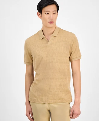 Alfani Men's Geo-Pattern Polo Shirt, Exclusively at Macy's