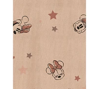 Disney Baby Girls Cotton Minnie Mouse Gauze Top & Denim Pants, 2 Piece Set