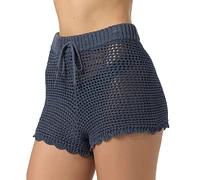 O'Neill Juniors Consuelo Crochet Pull-On Shorts