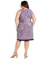 R & M Richards Plus Scoop-Neck Dress Jacket