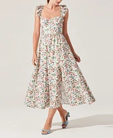Astr the Label Women's Wedelia Floral Print Sleeveless Midi Dress