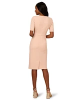 Adrianna Papell Women's Mini Bow-Front Sheath Dress